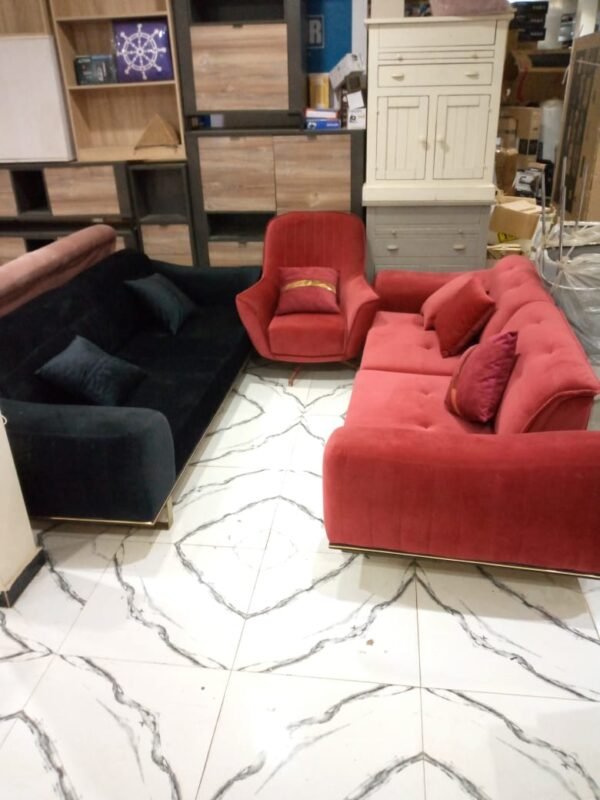 Fauteuil 2 couleurs Rouge & Noir