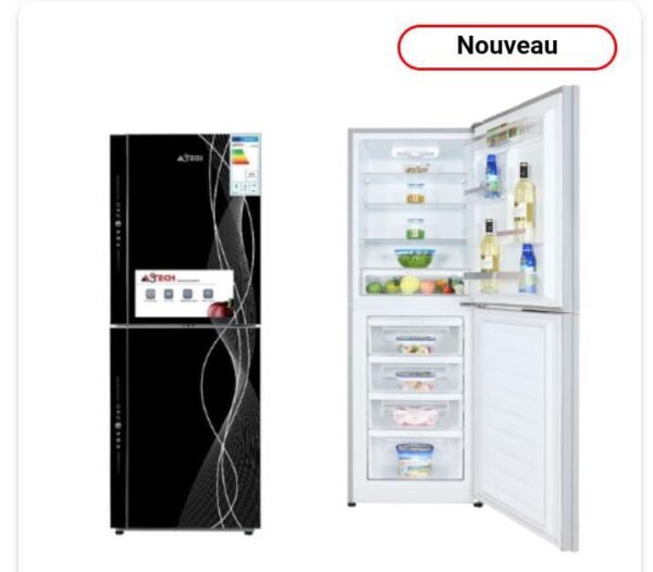 Refrigérateur Astech FC387BLK-VE Combiné avec 4T
