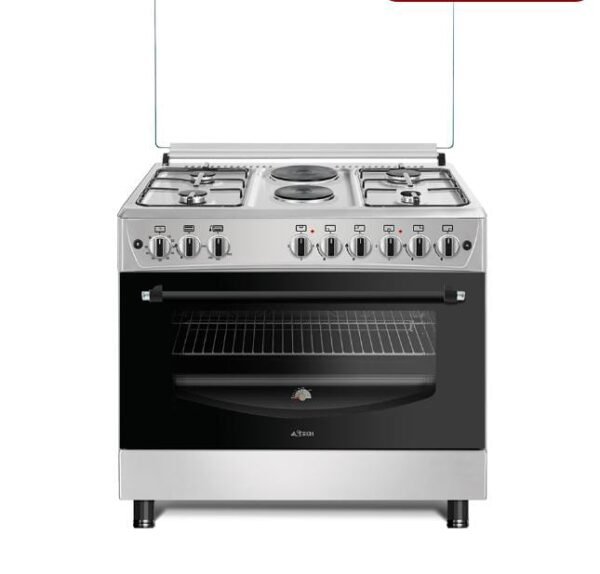 Cuisinière Astech 90/60 6 feux (4 feux gaz & 2 feux électriques) EL42GEL