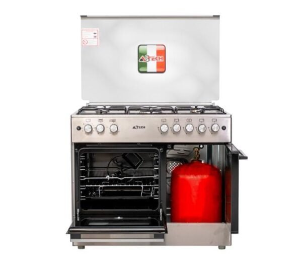 Cuisinière Astech CK95BSAR / Porte bouteille gaz 5 feux full option